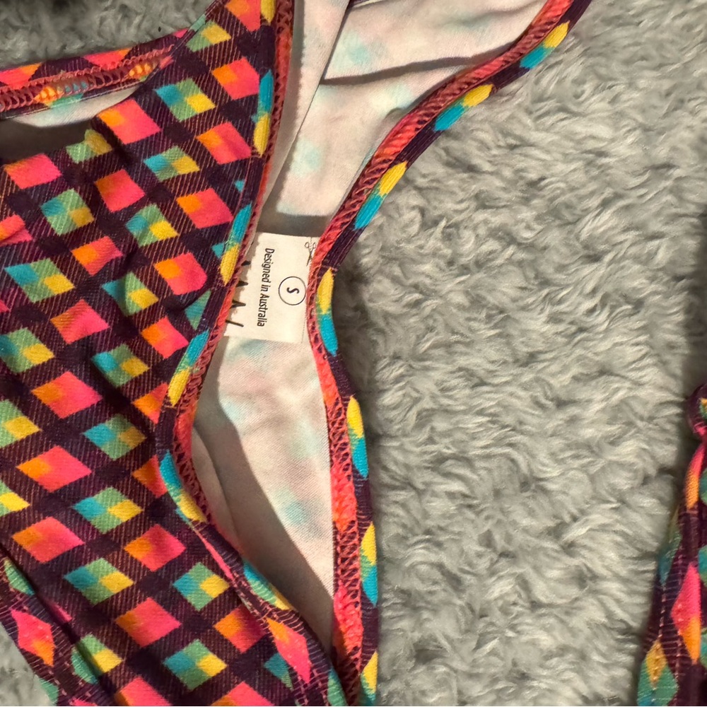 Wicked Weasel Vibrant Diamond Pattern Bikini Set - image 2